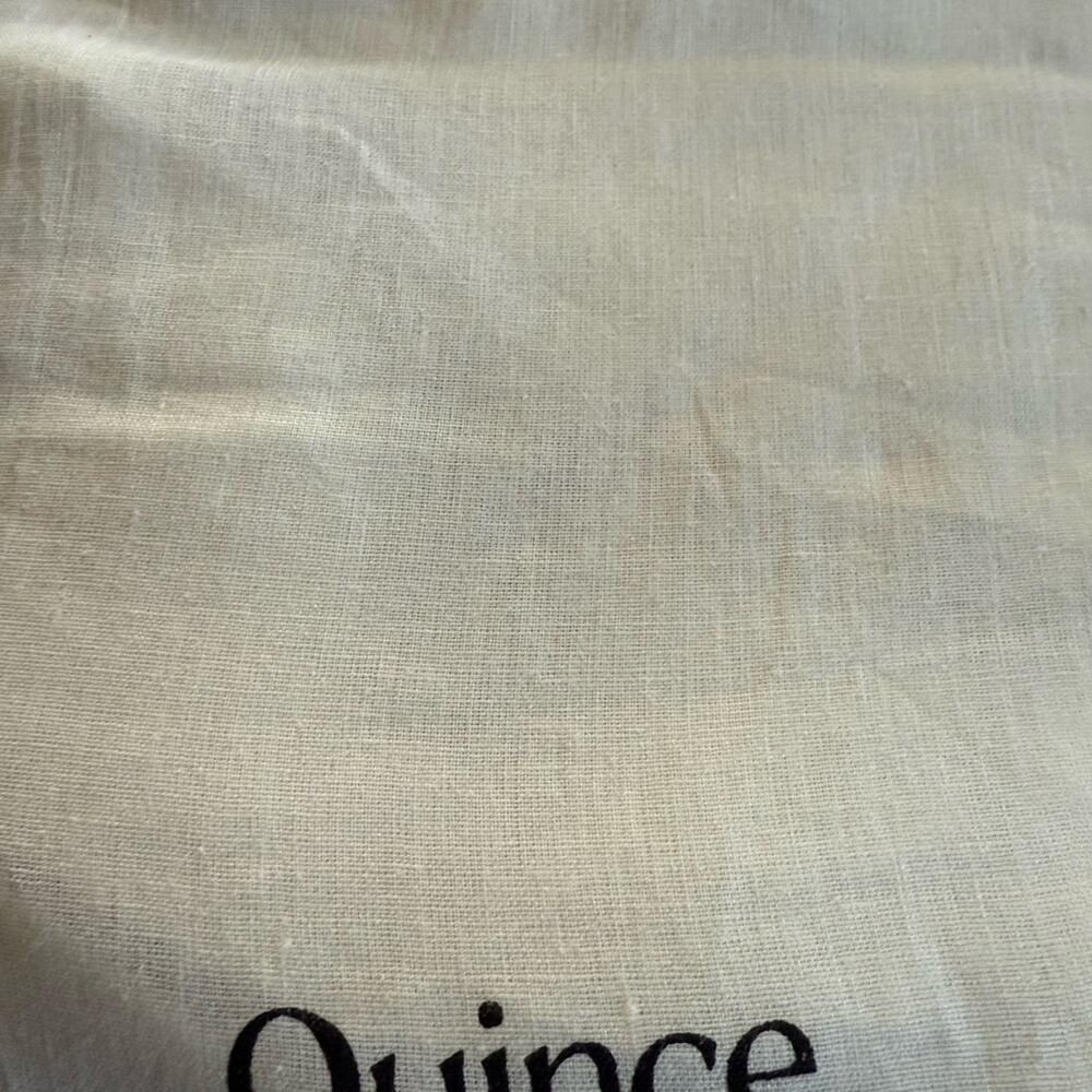 Quince European Linen Duvet Cover Ivory Size Queen/Full - Picture 6 of 7